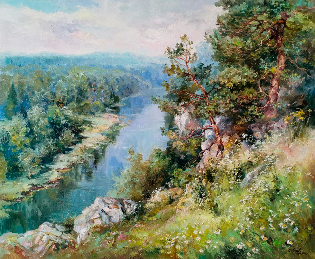 Лето на реке Чусовой - 1, Жанна Сидорова , Купить картину Масло