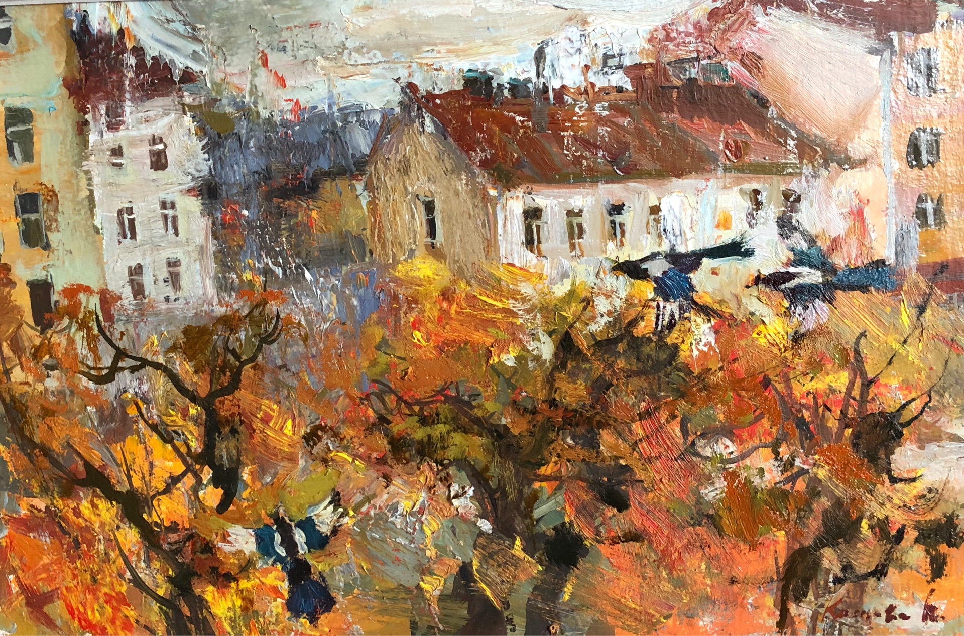 Рыжая осень - 1, Юлия Косцова, Купить картину Масло