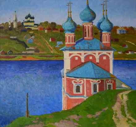 Вид на Тутаев через Казанскую церковь