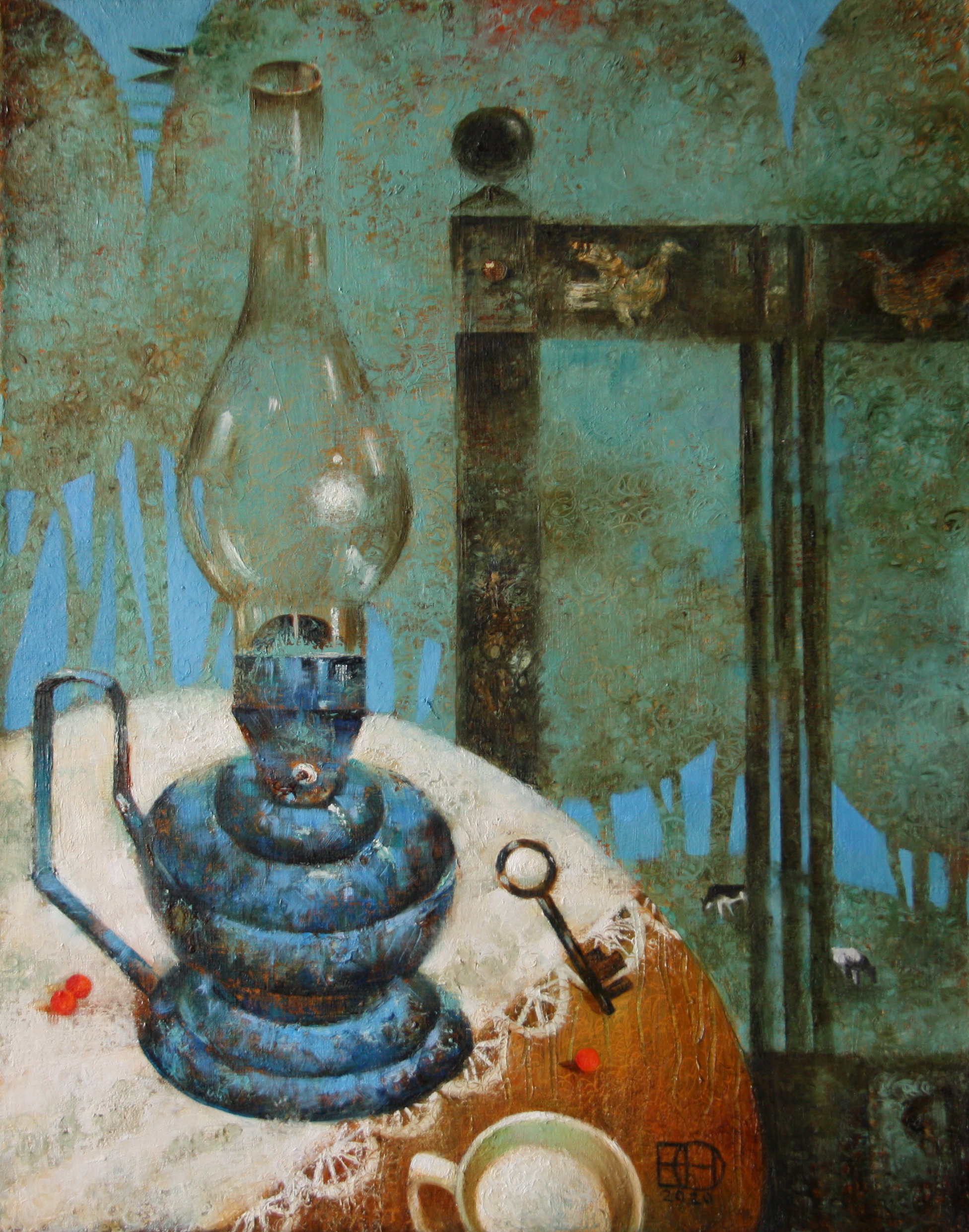Синяя лампа - 1, Надежда Егорова, Купить картину Масло