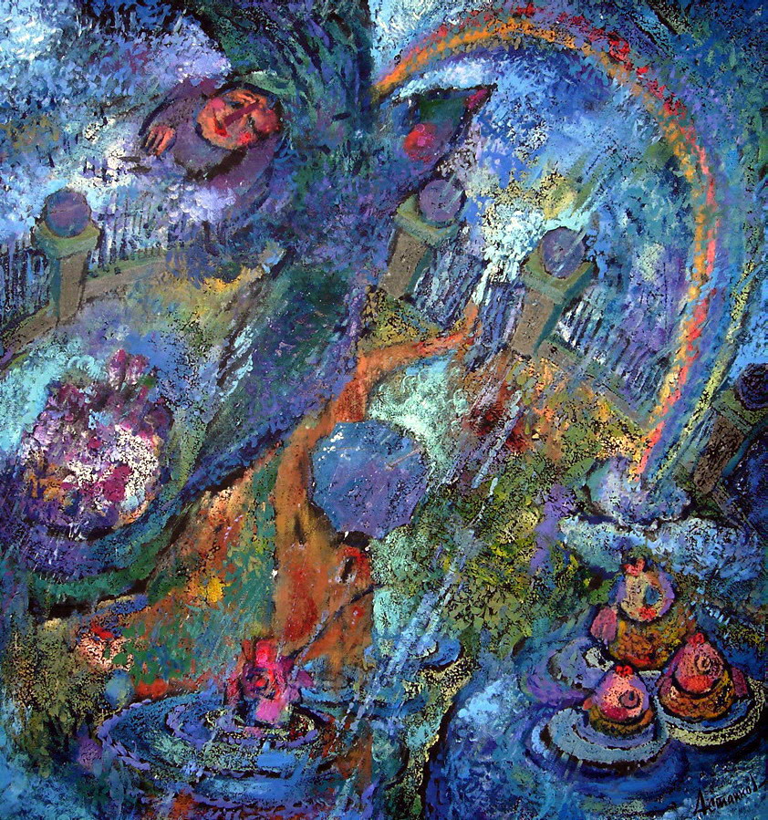 Дождь на день рождения - 1, Александр Астанков, Купить картину Смешанная техника