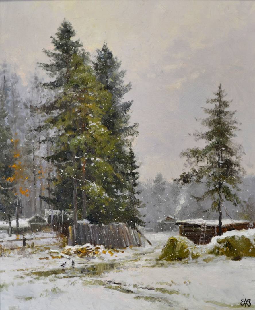 Первый снег - 1, Алексей Ефремов, Купить картину Масло