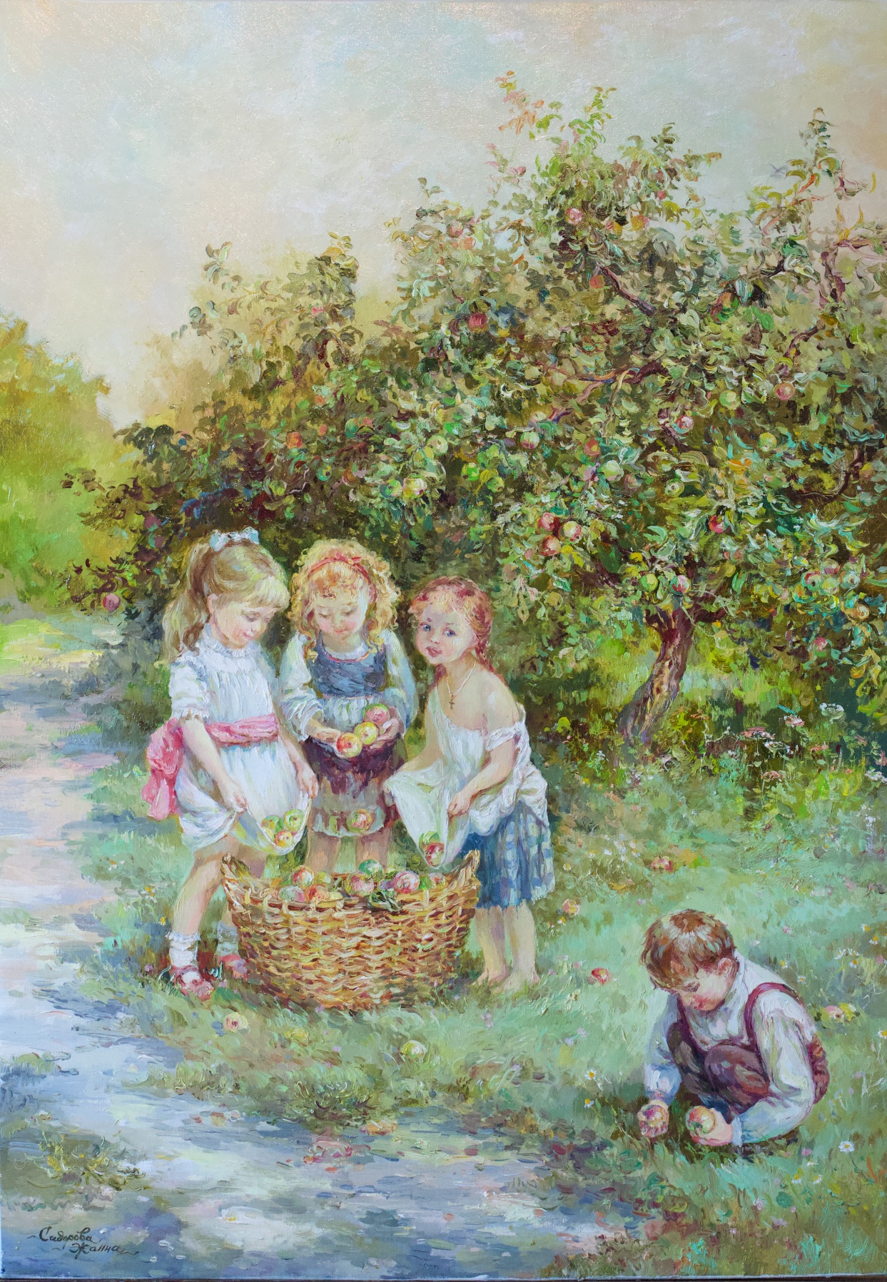 Яблоневый спас - 1, Жанна Сидорова , Купить картину Масло