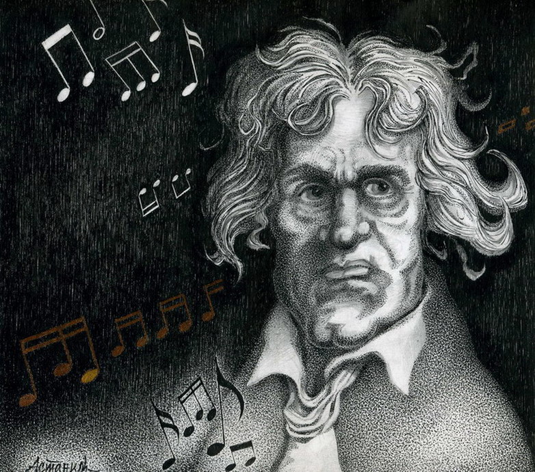 L.V. Beethoven - 1, Александр Астанков, Купить картину Авторская техника