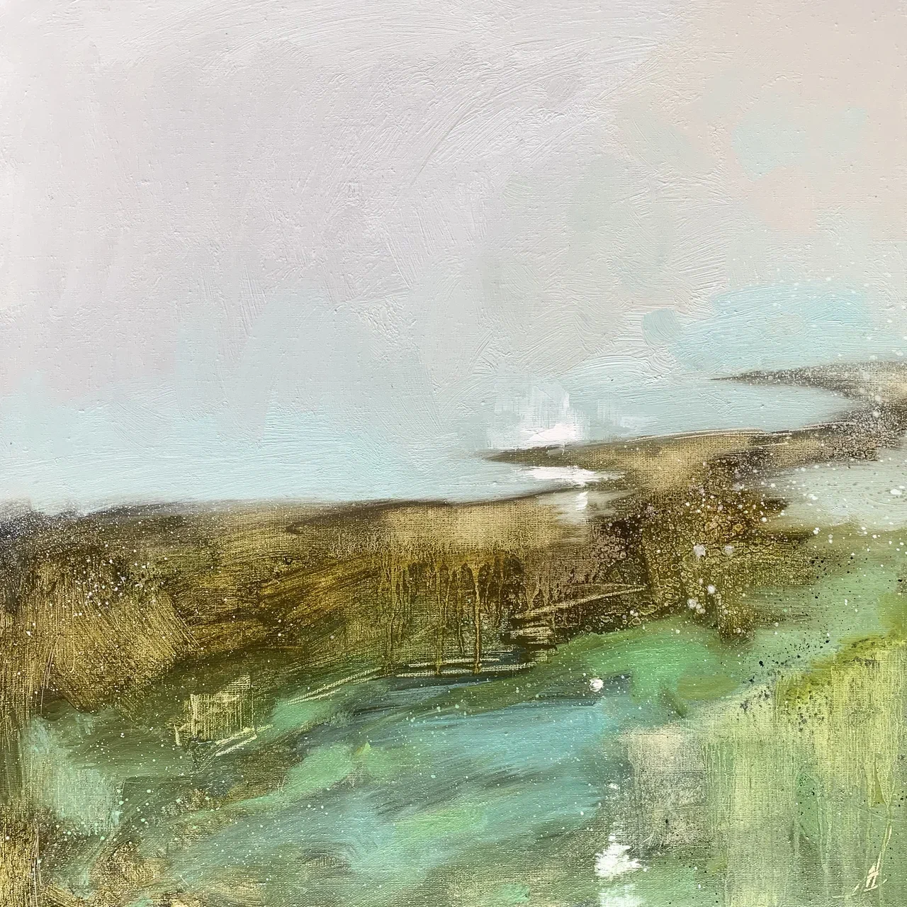 Туманный берег Камы (триптих) - 1, Анастасия Попова, Купить картину Масло